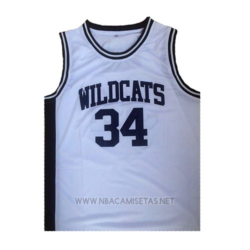 Camiseta Wildcats Len Bias NO 34 Blanco
